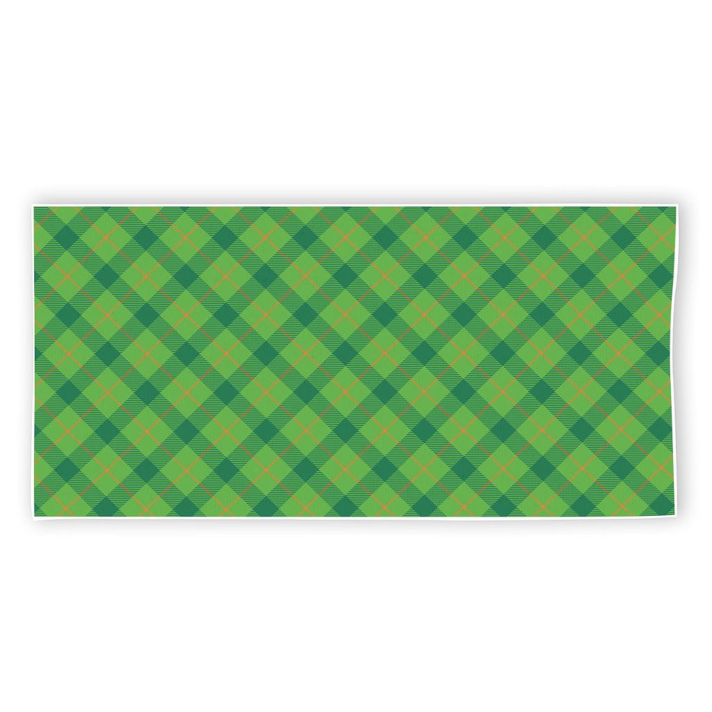 Saint Patrick's Day Scottish Plaid Print Beach Towel