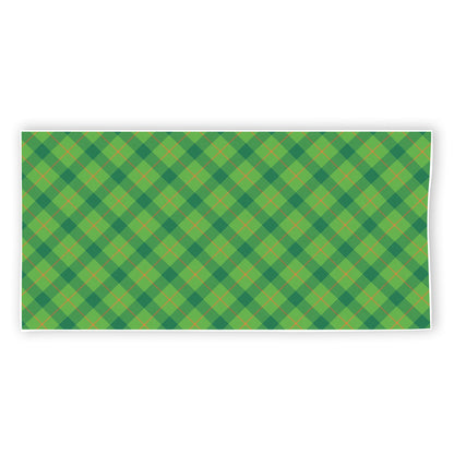 Saint Patrick's Day Scottish Plaid Print Beach Towel