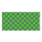 Saint Patrick's Day Scottish Plaid Print Beach Towel