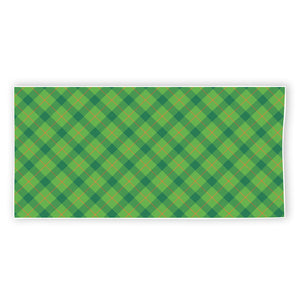 Saint Patrick's Day Scottish Plaid Print Beach Towel