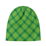 Saint Patrick's Day Scottish Plaid Print Beanie