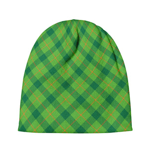 Saint Patrick's Day Scottish Plaid Print Beanie