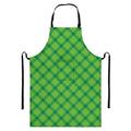 Saint Patrick's Day Scottish Plaid Print Bib Apron With Pocket