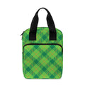 Saint Patrick's Day Scottish Plaid Print Bible Tote Bag