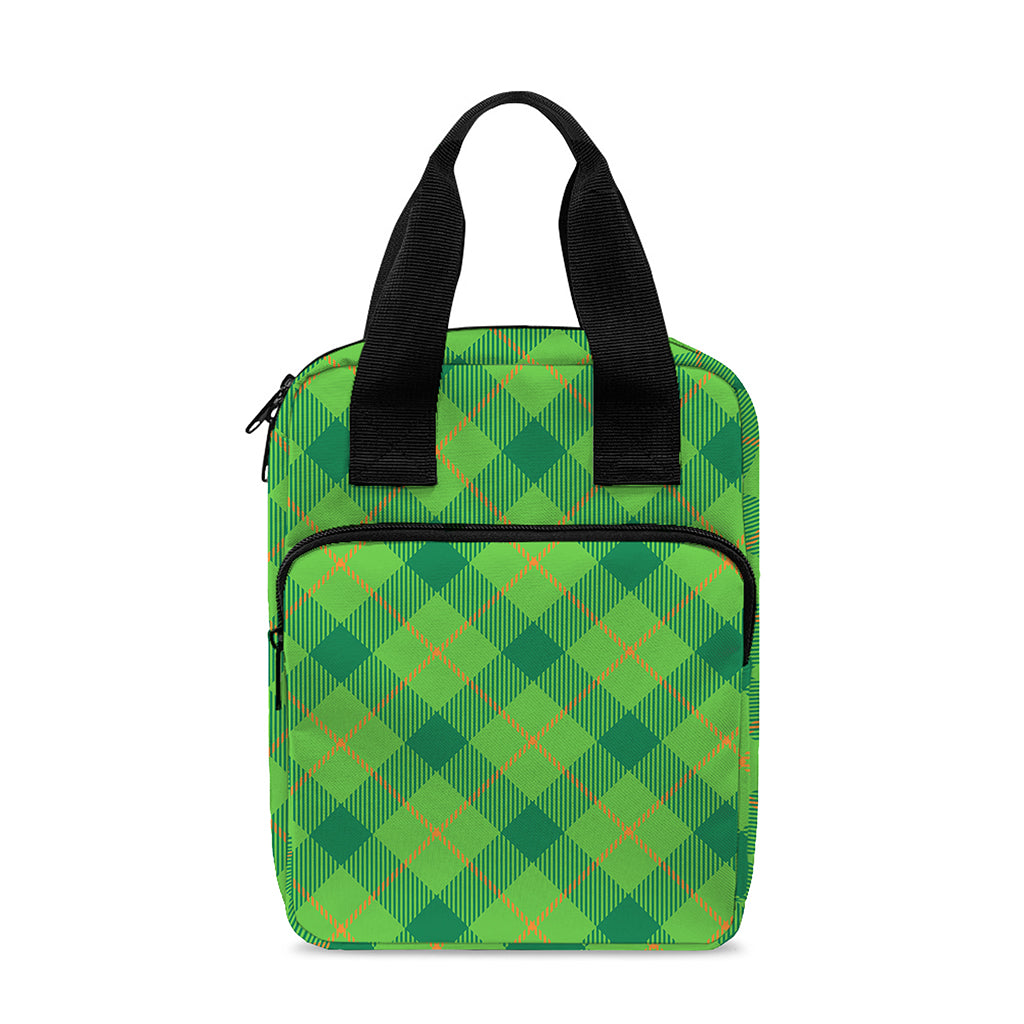 Saint Patrick's Day Scottish Plaid Print Bible Tote Bag
