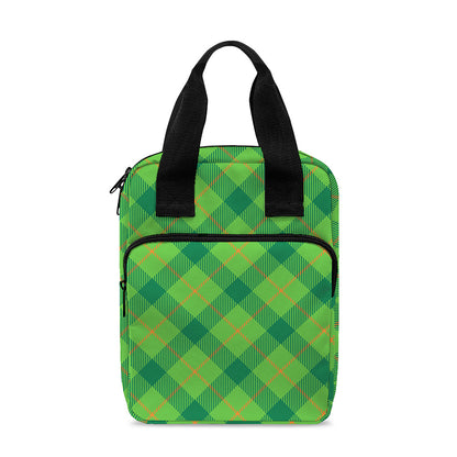 Saint Patrick's Day Scottish Plaid Print Bible Tote Bag