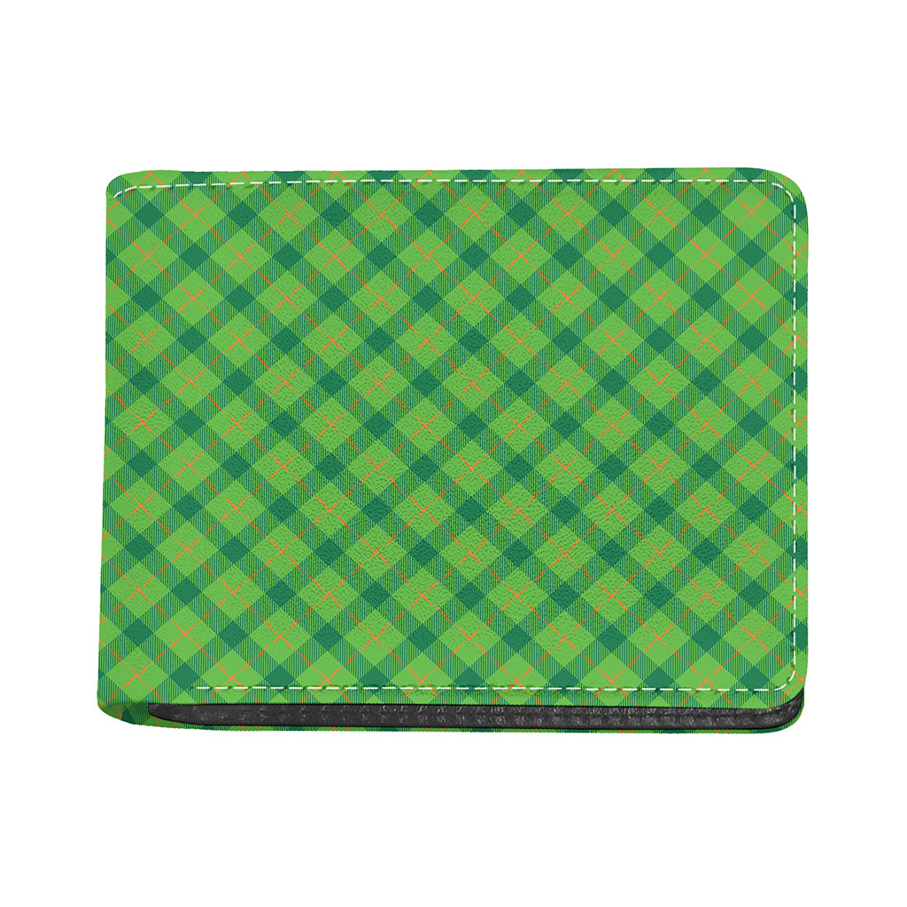 Saint Patrick's Day Scottish Plaid Print Bifold Wallet