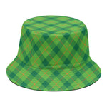 Saint Patrick's Day Scottish Plaid Print Bucket Hat