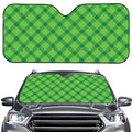 Saint Patrick's Day Scottish Plaid Print Car Windshield Sun Shade