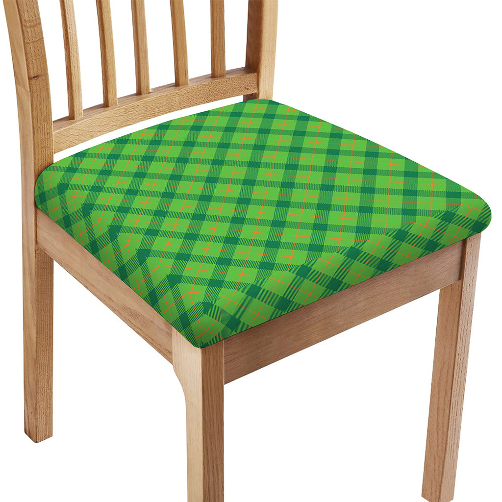 Saint Patrick's Day Scottish Plaid Print Chair Cushion Cover