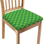 Saint Patrick's Day Scottish Plaid Print Chair Cushion Cover