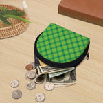 Saint Patrick's Day Scottish Plaid Print Coin Purse