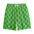 Saint Patrick's Day Scottish Plaid Print Cotton Shorts