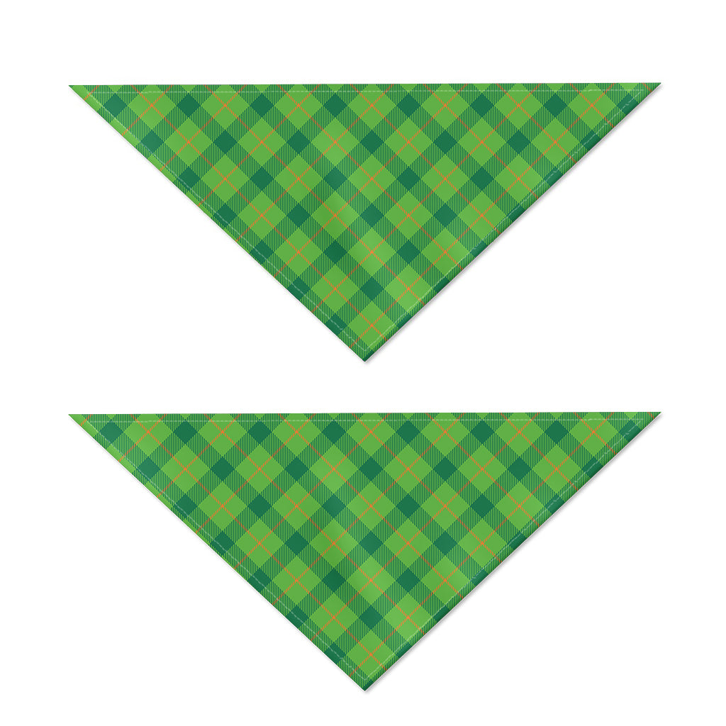 Saint Patrick's Day Scottish Plaid Print Dog Bandana