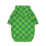 Saint Patrick's Day Scottish Plaid Print Dog Zip Up Hoodie