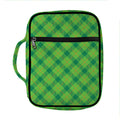 Saint Patrick's Day Scottish Plaid Print Front Pocket Bible Bag