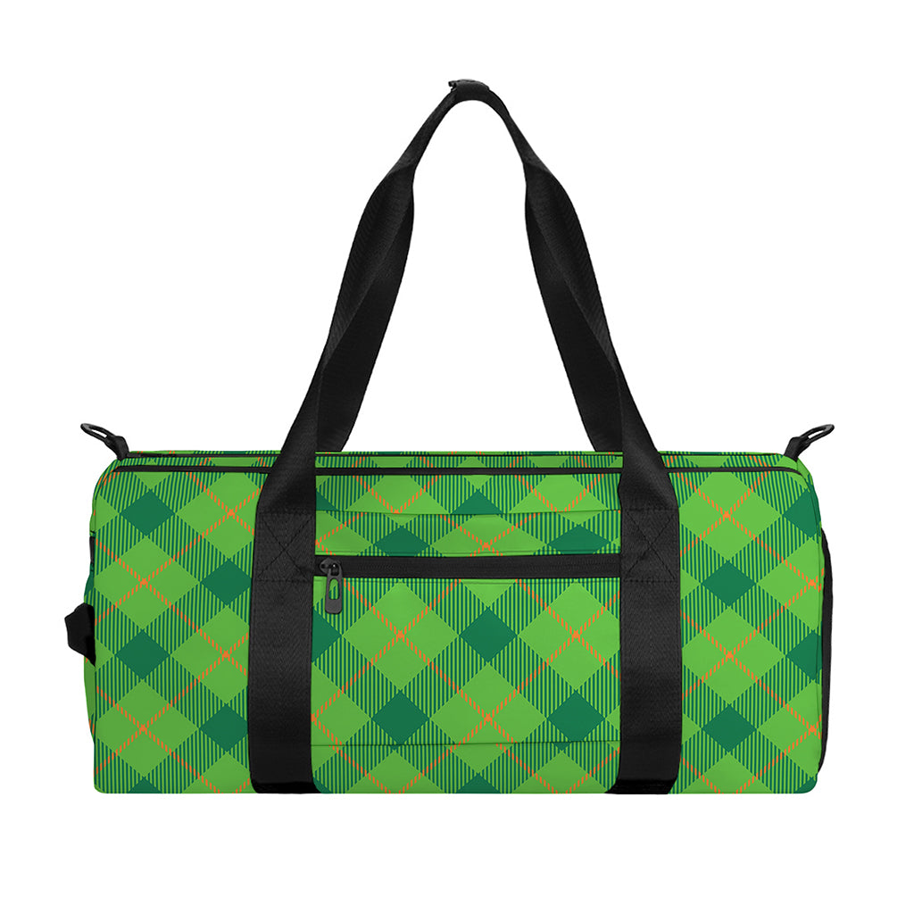 Saint Patrick's Day Scottish Plaid Print Gym Bag