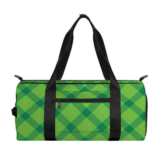 Saint Patrick's Day Scottish Plaid Print Gym Bag
