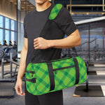 Saint Patrick's Day Scottish Plaid Print Gym Bag