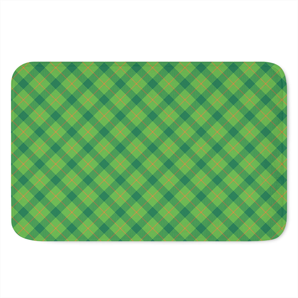 Saint Patrick's Day Scottish Plaid Print Indoor Door Mat