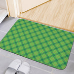 Saint Patrick's Day Scottish Plaid Print Indoor Door Mat