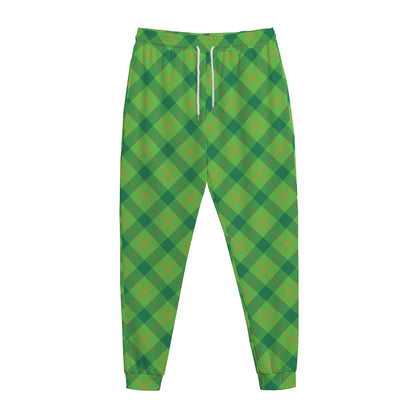 Saint Patrick's Day Scottish Plaid Print Jogger Pants