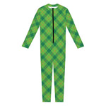 Saint Patrick's Day Scottish Plaid Print Jumpsuit