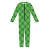 Saint Patrick's Day Scottish Plaid Print Jumpsuit