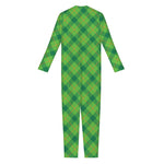 Saint Patrick's Day Scottish Plaid Print Jumpsuit