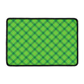 Saint Patrick's Day Scottish Plaid Print Kitchen Mat
