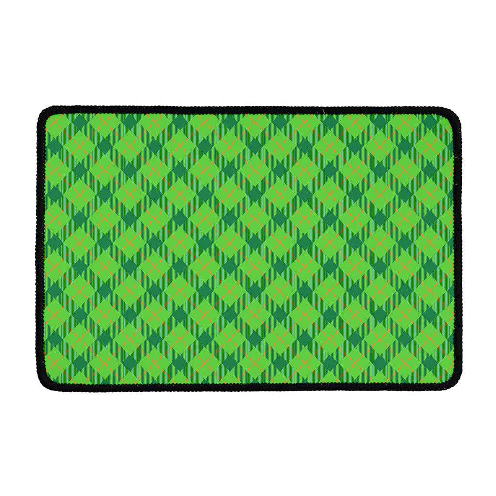 Saint Patrick's Day Scottish Plaid Print Kitchen Mat