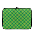 Saint Patrick's Day Scottish Plaid Print Laptop Sleeve