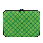 Saint Patrick's Day Scottish Plaid Print Laptop Sleeve