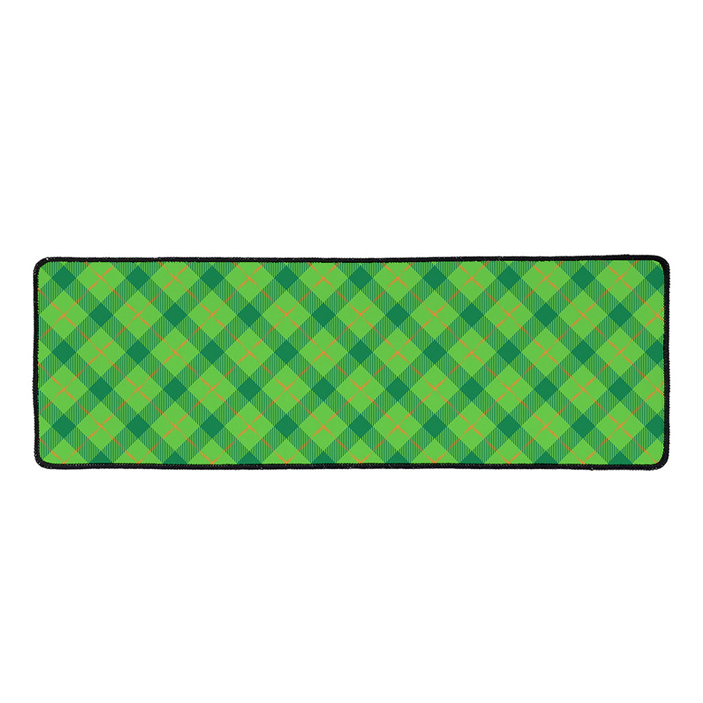 Saint Patrick's Day Scottish Plaid Print Long Kitchen Mat