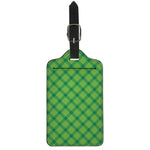 Saint Patrick's Day Scottish Plaid Print Luggage Tag