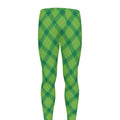 Saint Patrick's Day Scottish Plaid Print Men's Leggings