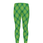 Saint Patrick's Day Scottish Plaid Print Men's leggings