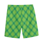 Saint Patrick's Day Scottish Plaid Print Men's Sports Shorts