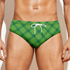 Saint Patrick's Day Scottish Plaid Print Men's Swim Briefs