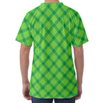 Saint Patrick's Day Scottish Plaid Print Men's Velvet T-Shirt