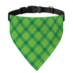 Saint Patrick's Day Scottish Plaid Print Over The Collar Dog Bandana
