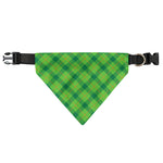 Saint Patrick's Day Scottish Plaid Print Over The Collar Dog Bandana