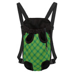 Saint Patrick's Day Scottish Plaid Print Pet Carrier Backpack