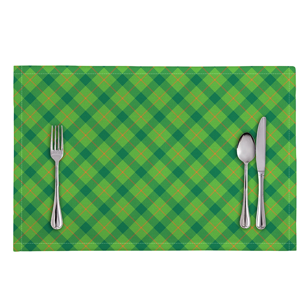 Saint Patrick's Day Scottish Plaid Print Placemat