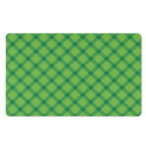 Saint Patrick's Day Scottish Plaid Print Polyester Doormat