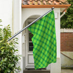Saint Patrick's Day Scottish Plaid Print Polyester Flag