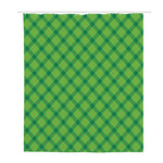 Saint Patrick's Day Scottish Plaid Print Polyester Shower Curtain