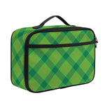 Saint Patrick's Day Scottish Plaid Print Portable Lunch Bag