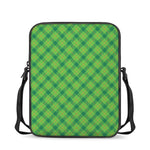 Saint Patrick's Day Scottish Plaid Print Rectangular Crossbody Bag