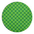 Saint Patrick's Day Scottish Plaid Print Round Blanket